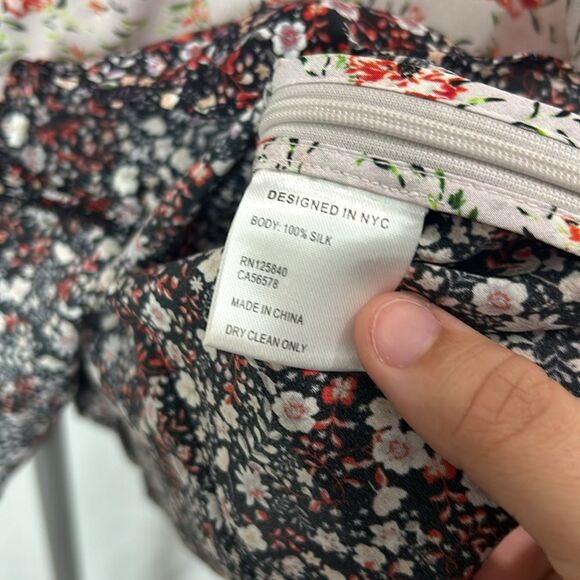 Intermix Doryll Bell Sleeve 100% Silk Top - Picture 9 of 12